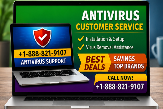 Antivirus customer service support banner